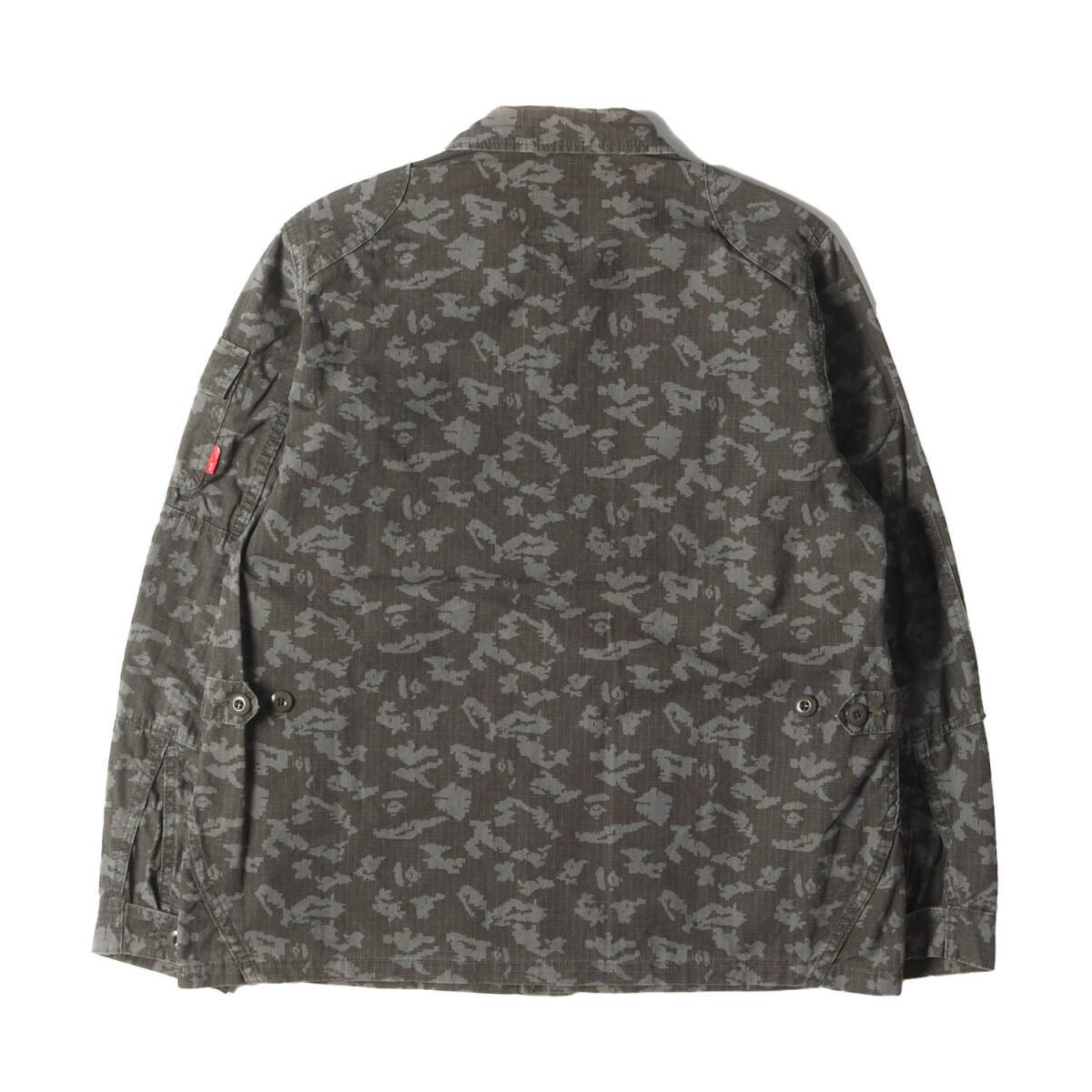 WTAPS ダブルタップス ジャケット サイズ:S 00s A BATHING APE デジカモ猿迷彩 ジャングル シャツジャケット (JUNGLE) オリーブドラブ