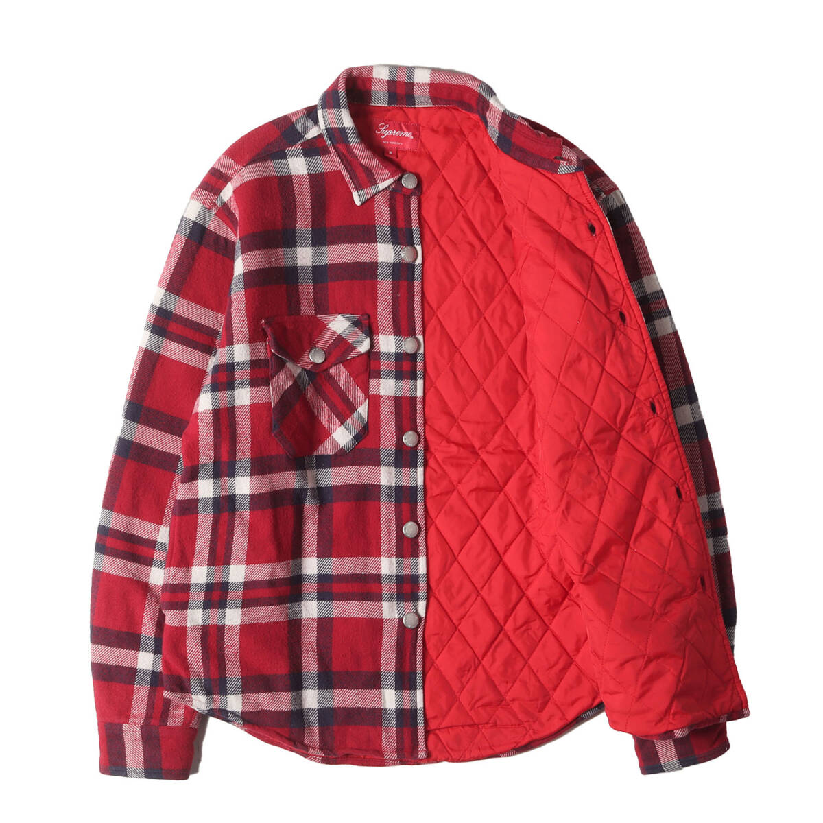 Supreme シュプリーム シャツ サイズ:S キルティング アーチロゴ 