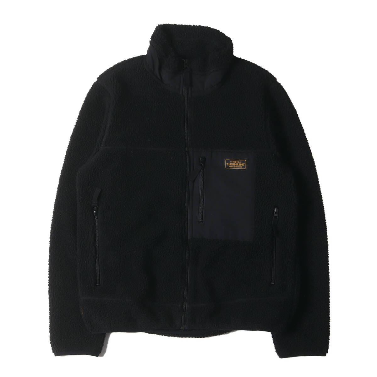 NEIGHBORHOOD ネイバーフッド ジャケット サイズ:M フリースボア フルジップ ジャケット (FLEECE / E-JKT) ブラック アウター ブルゾン