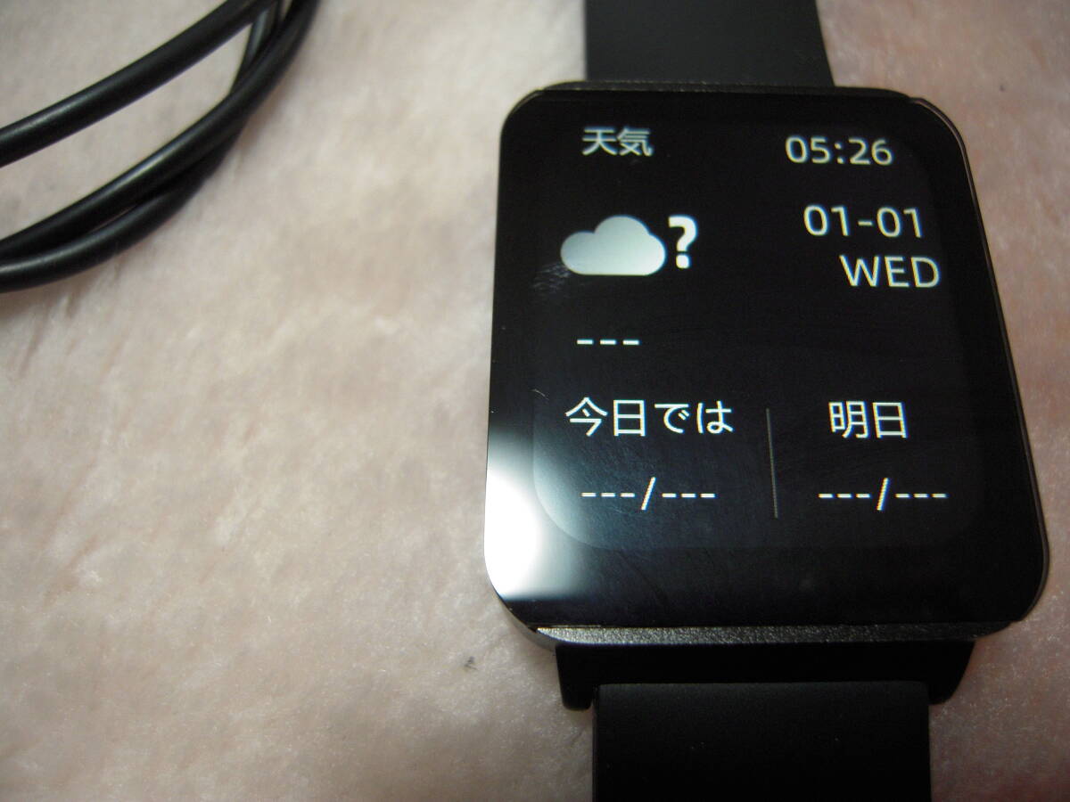 スマートウォッチ　dinirom KS03 血糖モニタリング　血中酸素　体温等測定　スポーツウォッチ　中古品　_画像2