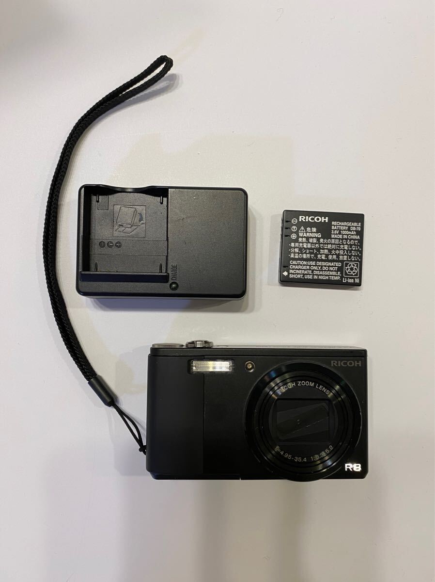 【稼動品】RICOH リコー コンパクトデジタルカメラ R8 デジカメ ブラック