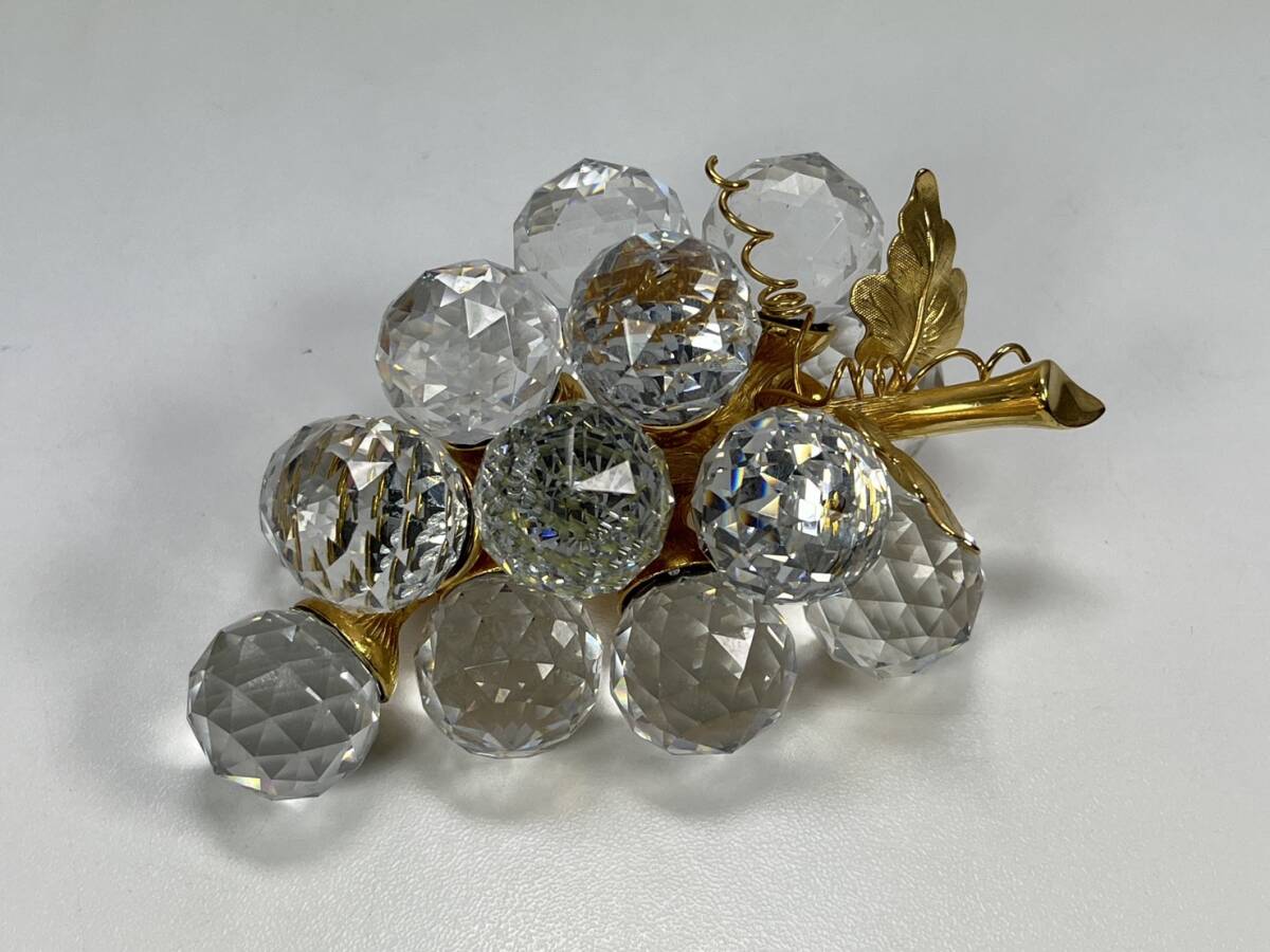 【現状品】スワロフスキー 一房のブドウ 置物 SWAROVSKI