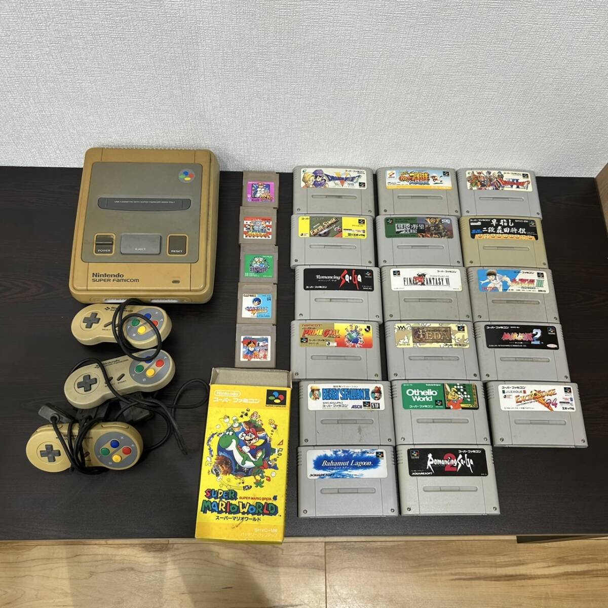 377 任天堂 スーパーファミコン スーファミ HVC-002 本体 他 コントローラー ソフト ゲームボーイ ソフト含む 現状品
