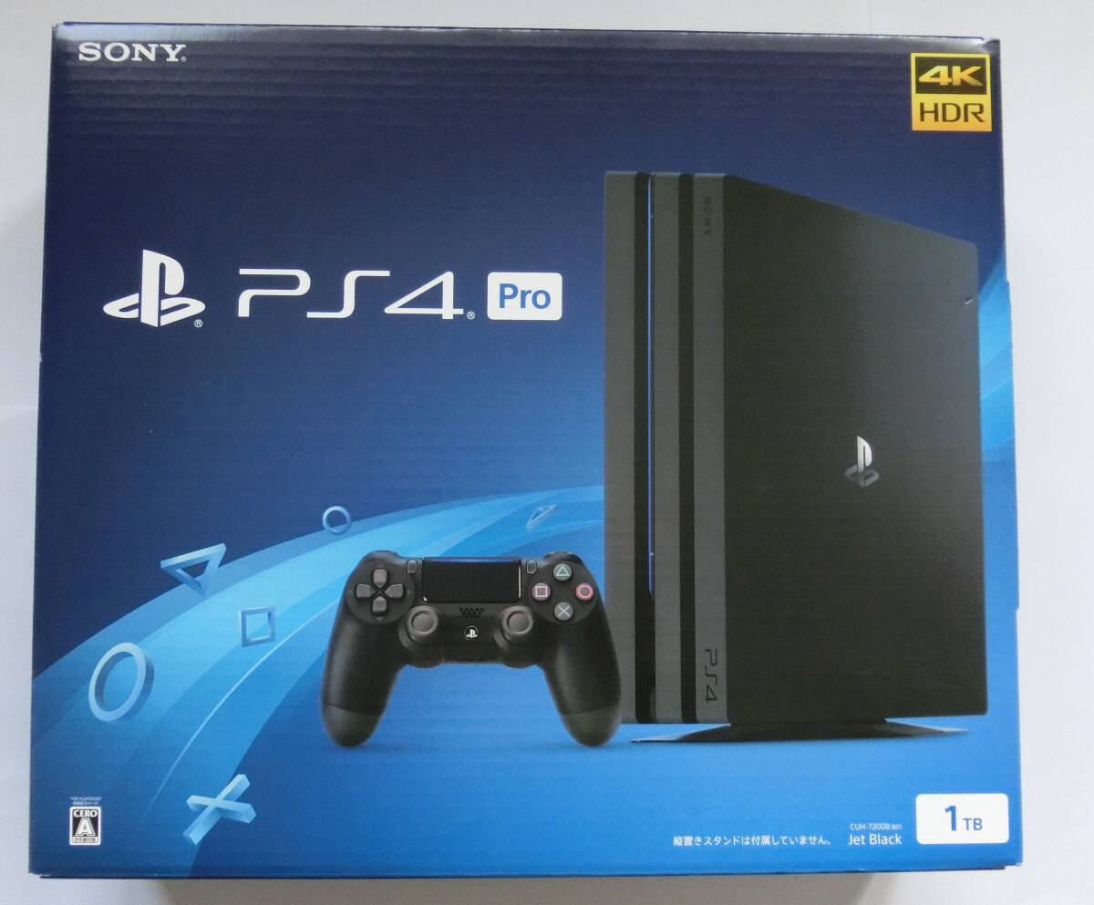 新品　SONY ソニー PlayStation4 本体 プレイステーション4　CUH-7200BB01　1TB　PS4PRO 　ジェット・ブラック　 ※送料無料