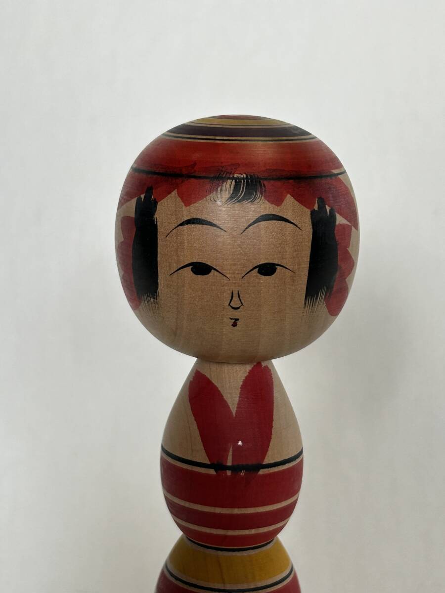  tradition kokeshi ... series new mountain .. work (20.0cm)