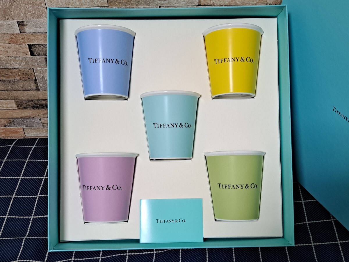 西】Za782 Tiffany & Co. ティファニー カップ 5客 - ティファニー 西】Za782 Tiffany & Co. ティファニー カップ 5客 - ティファニー