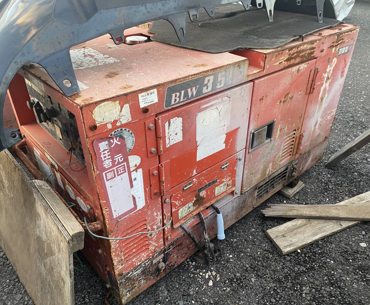 ［3点セット］ジャンク 1. Denyo デンョー BLW-350SSW 溶接機/発電機 1. 新ダイワ 280DM II 溶接機/発電機 1. DGW180M 溶接機/発電機