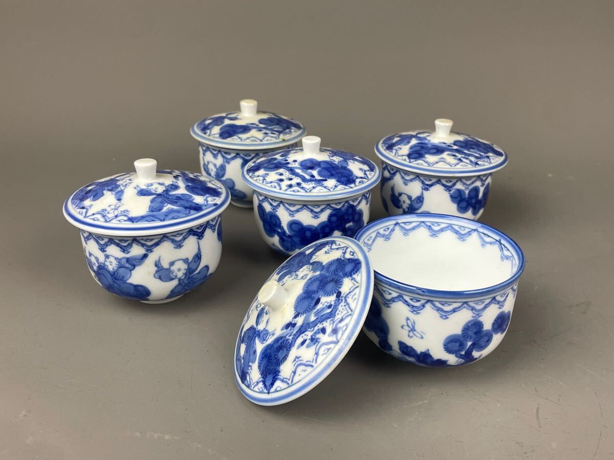 即納！ 未使用保管品 有田焼 鍋島作 唐子 食器 陶器セット 皿鉢