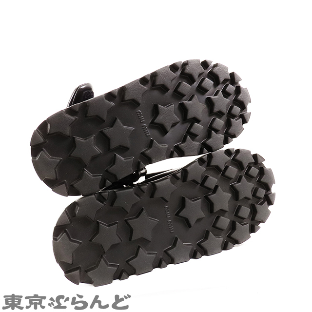 101717271 ミュウ ミュウ Miu Miu パデッドナッパレザーサンダル 101717271 ミュウ ミュウ Miu Miu パデッドナッパレザーサンダル