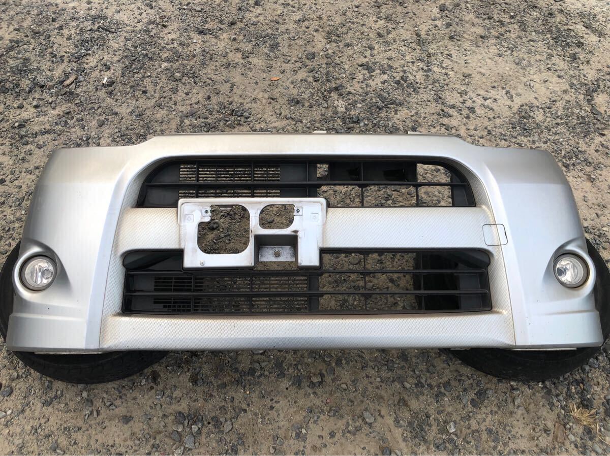 LA100S LA110S ムーヴ カスタム ステラ フロント バンパー フォグライト セット カラー S28 ブライトシルバーM★