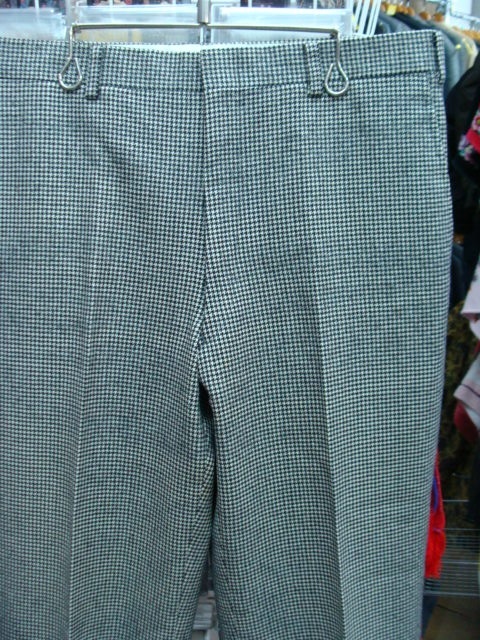 90s' BURBERRY バーバリー ウールパンツ 千鳥格子 (W86)