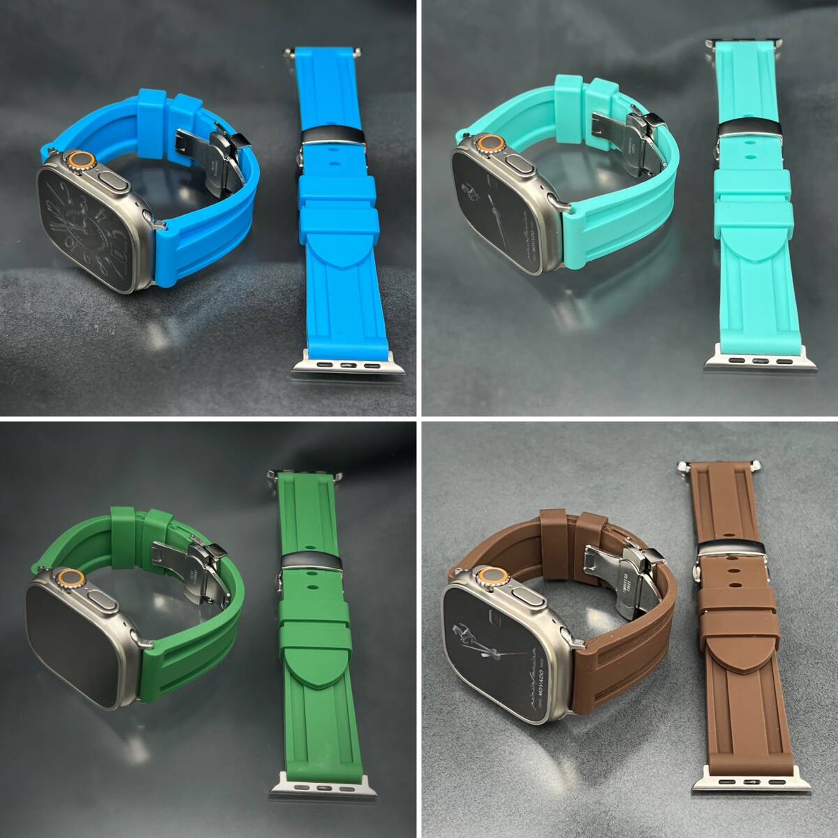 ディープ ラバー ベルト アップルウォッチ バックル ウルトラ ４９mm APPLE WATCH　ワイド　２４ｍｍ幅_画像5