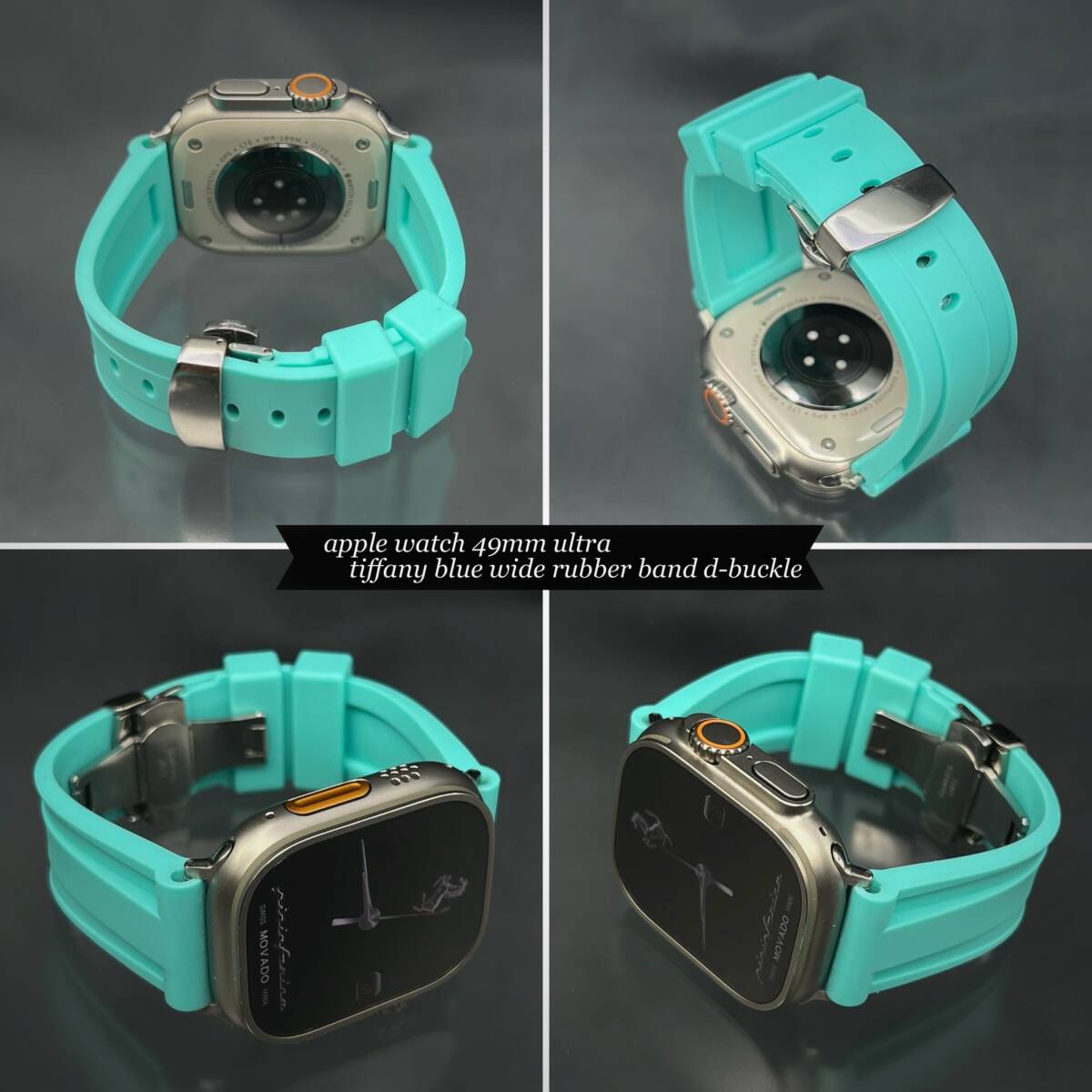 ディープ ラバー ベルト アップルウォッチ バックル ウルトラ ４９mm APPLE WATCH　ワイド　２４ｍｍ幅_画像6