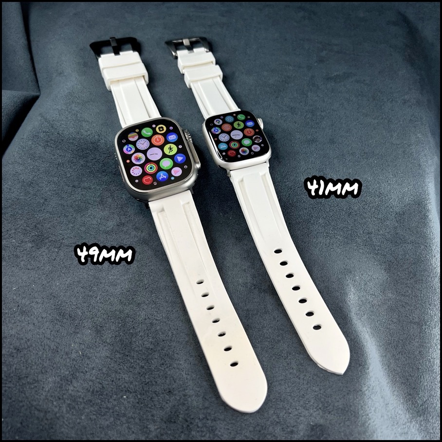 ディープ ラバー ベルト アップルウォッチ バックル ウルトラ ４９mm APPLE WATCH　ワイド　２４ｍｍ幅_画像9