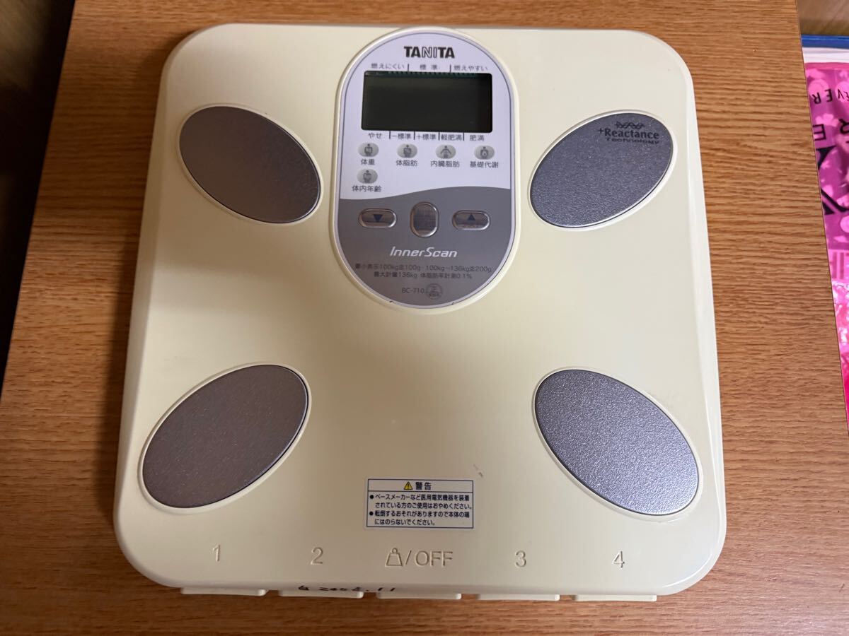 タニタ BC-710 TANITA 体重体組成計 体重計 体組成計 インナースキャン_画像2