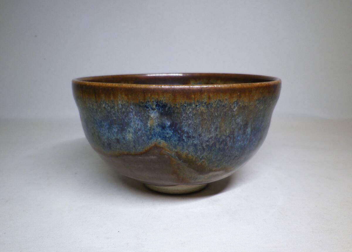 野々村仁清 扇面茶碗 表千家九代了々斎花押の逸品t880 （九代