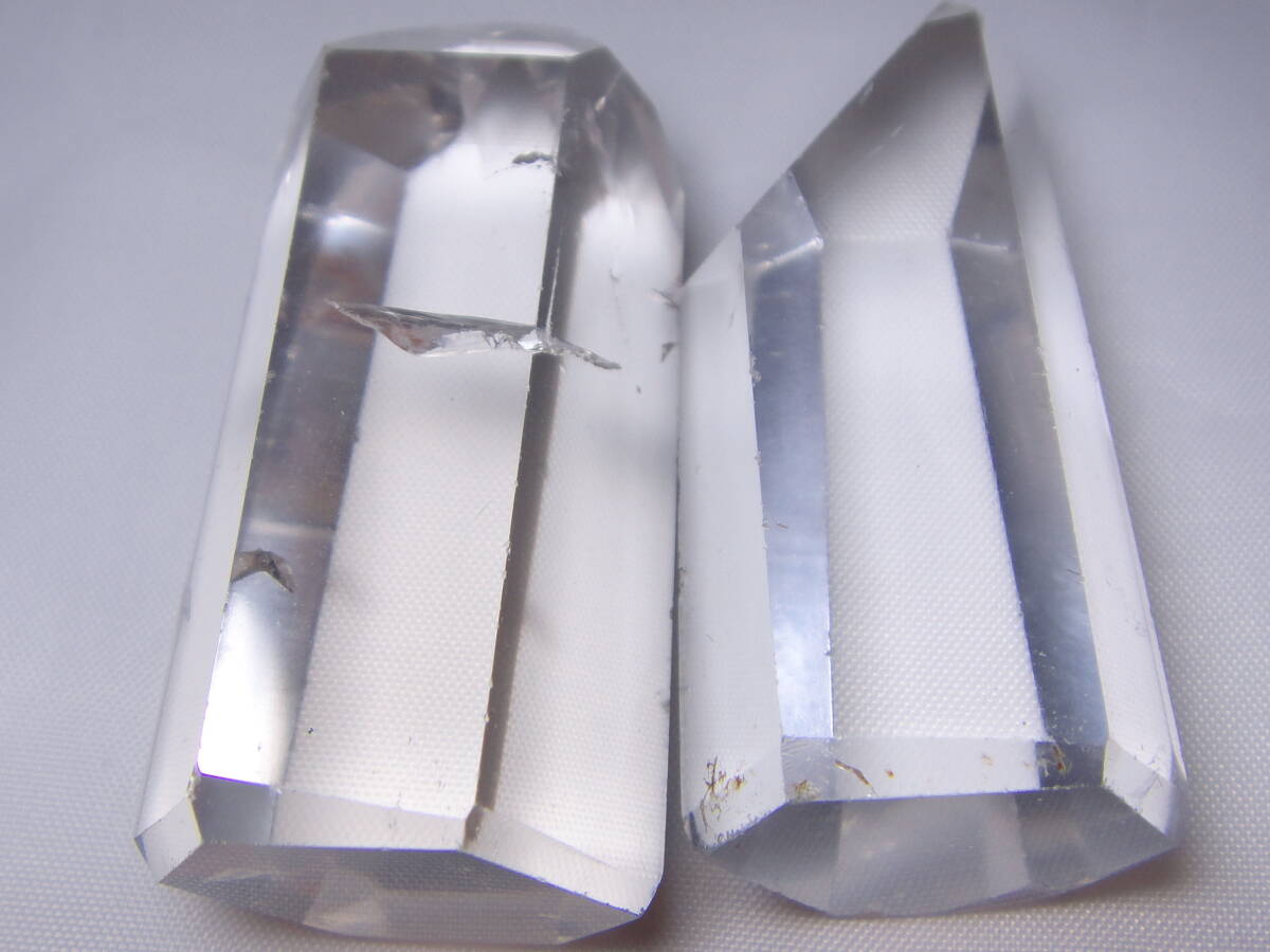 天然石 本水晶 水晶原石 六角柱 ポイント 高品質 高透明 2本 天然石 本水晶 水晶原石 六角柱 ポイント 高品質 高透明 2本