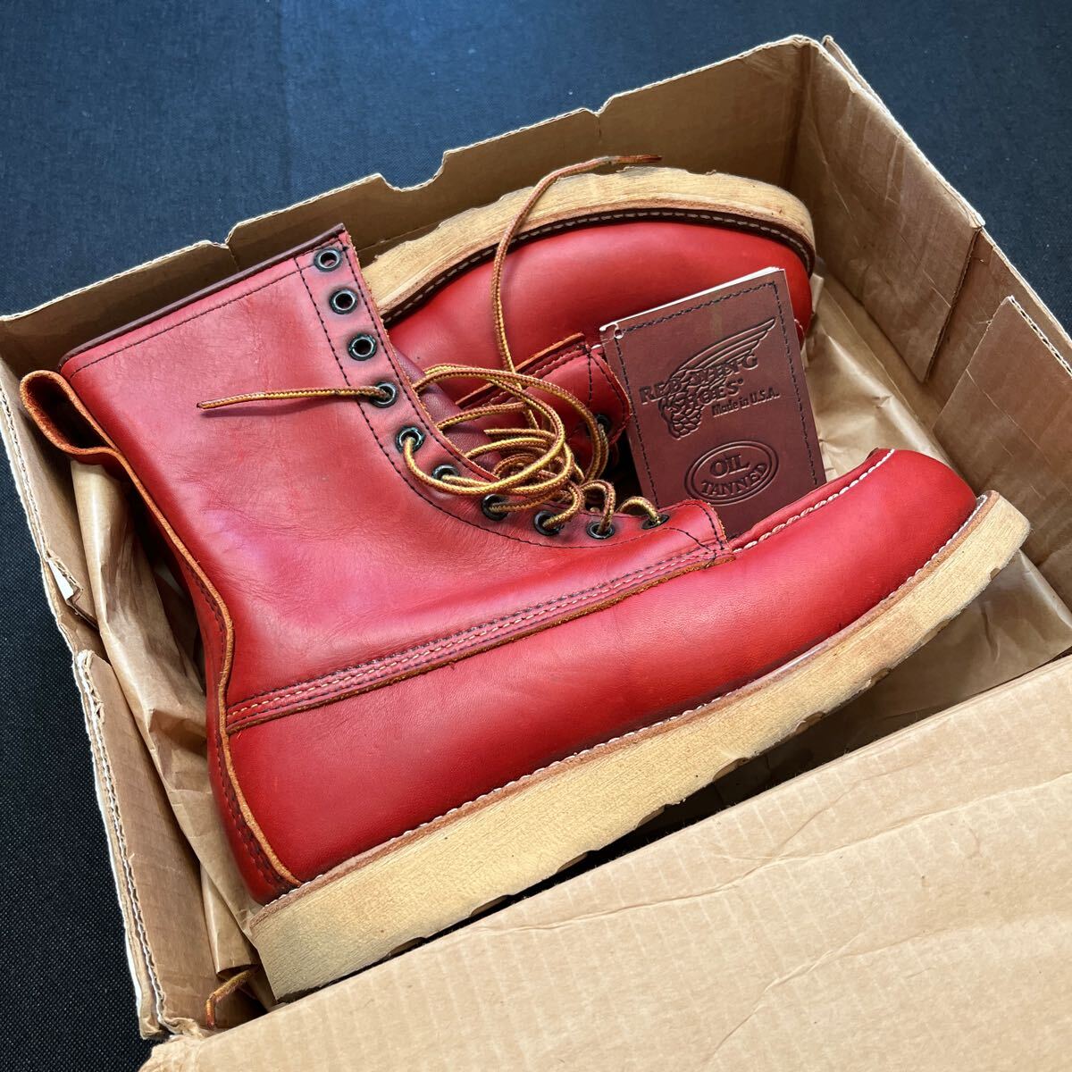 レッドウィング RED WING SHOES 877 アイリッシュセッター ブーツ 良品 傑作 半円犬 稀少サイズ