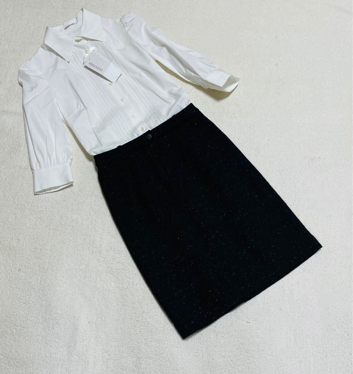 ◇新品5.号◇好印象ドッキングシャツワンピース＊小さいサイズ◇ REBONDIR◇