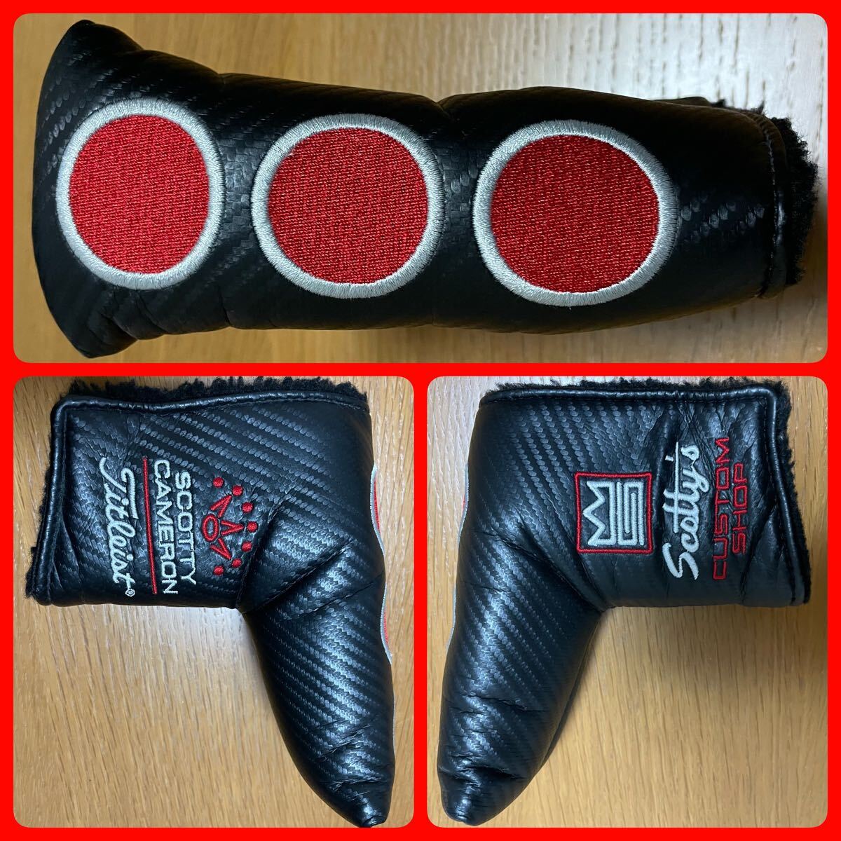 超希少未使用限定品 カスタムショップ レッドレーサー パターカバー ヘッドカバー タイトリスト スコッティキャメロン スタジオセレクト 赤