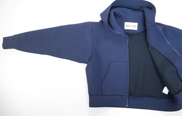 RECTO] / ☆ 23FW JAPANESE NEOPRENE LOGO PATCH HOODIE ZIP-UP RECTO