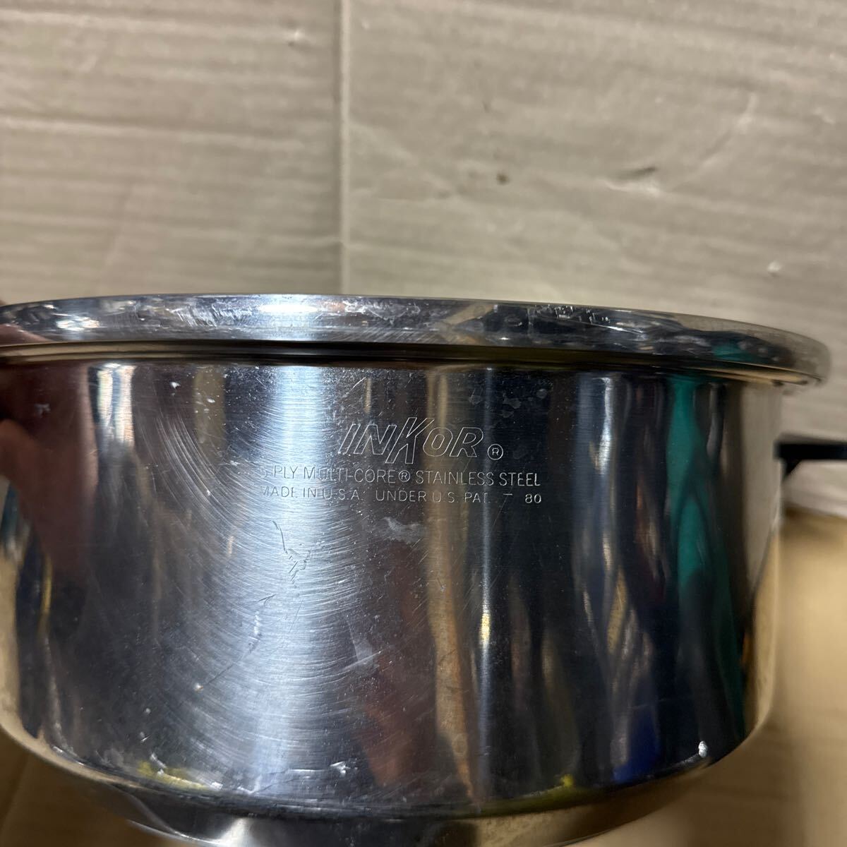 あ-7937)インコア INKOR 両手鍋 中古現状品_画像4