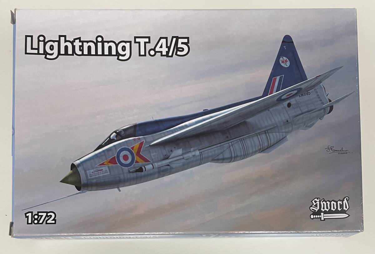 送料450円～ 希少 未組立品 Sword スウォード ソード 1/72 E.E.ライトニング T.Mk.4/T.Mk.5 エッチング/レジンパーツ付 完全新規金型