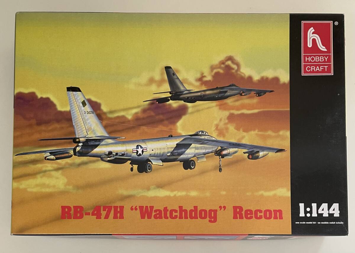 送料450円〜 希少 中袋未開封 未組立品 ホビークラフト 1/144 ボーイング RB-47E ウオッチドッグ 電子偵察機 Watchdog Recon プラモデル