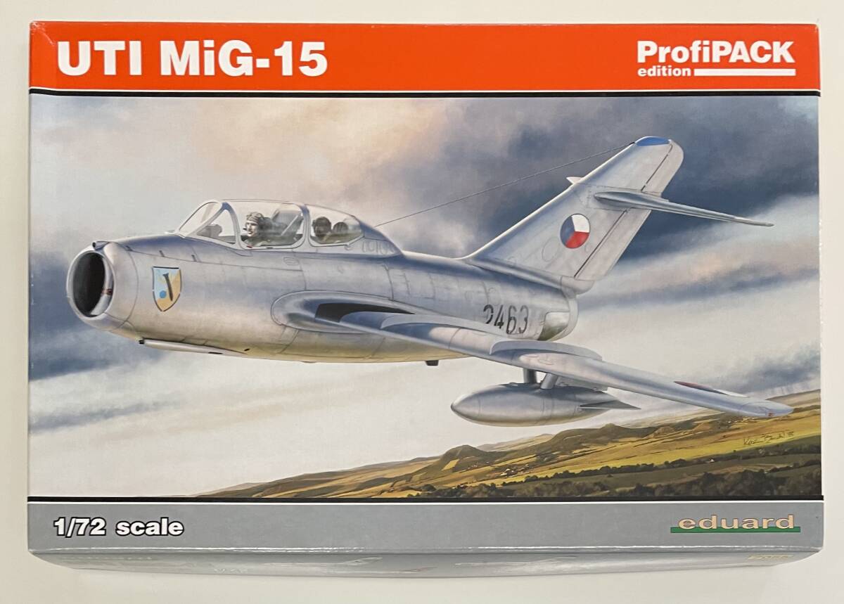 送料660円～ 希少 未使用 未組立品 エデュアルド 1/72 MiG-15 UTI (ミグ15複座型) ソビエト空軍 プロフィパック エッチングパーツ等付