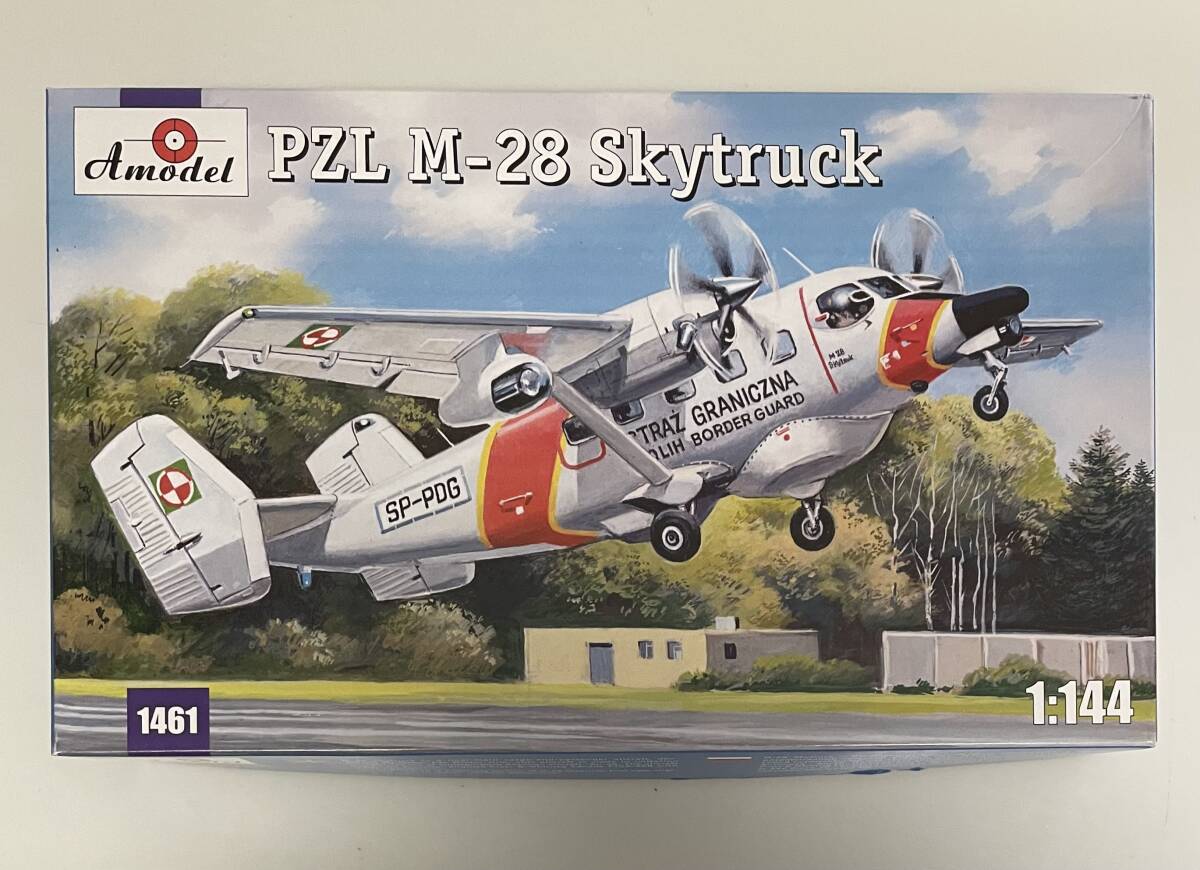 送料450円～ 希少 未使用 未組立品 A Model Aモデル 1/144 PZL M28 M-28 スカイトラック 双発輸送機 プラモデル