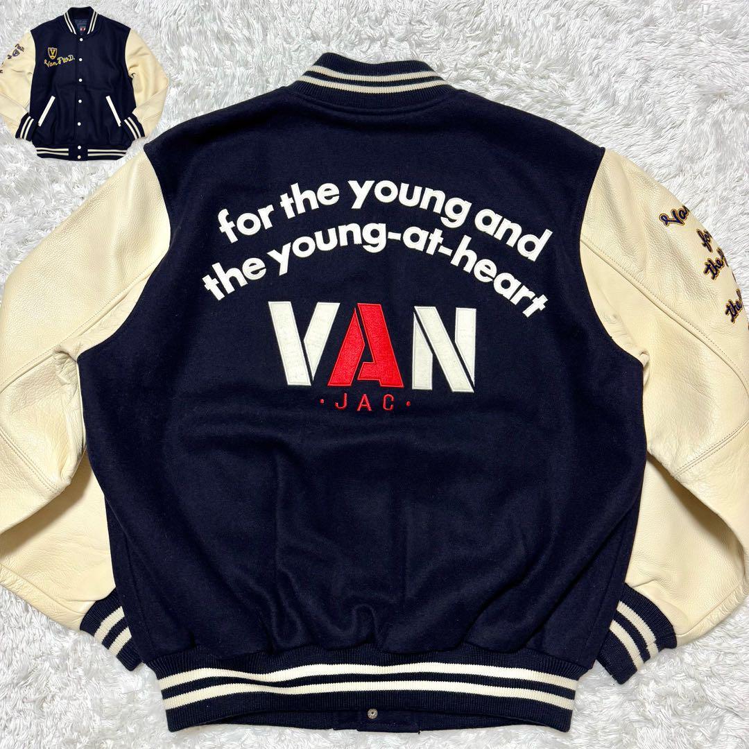 未使用級/希少XL ○VAN ヴァンヂャケット スタジャン レザー 本 未使用級/希少XL ○VAN ヴァンヂャケット スタジャン レザー 本