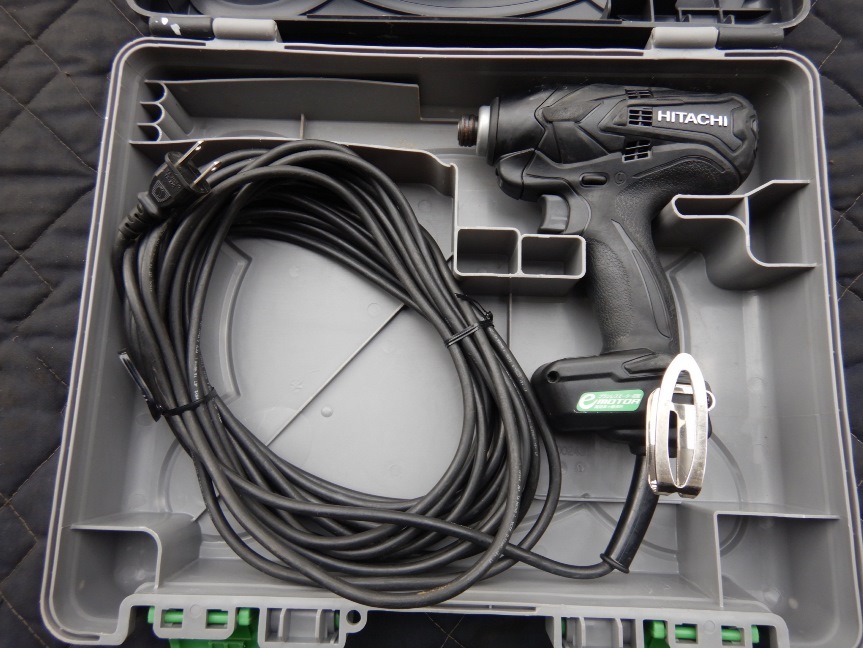 即決税0円中古保証付日立コード式インパクトドライバーWH12VE 最大トルク165Nm ブラシレスモーター 4段階切替