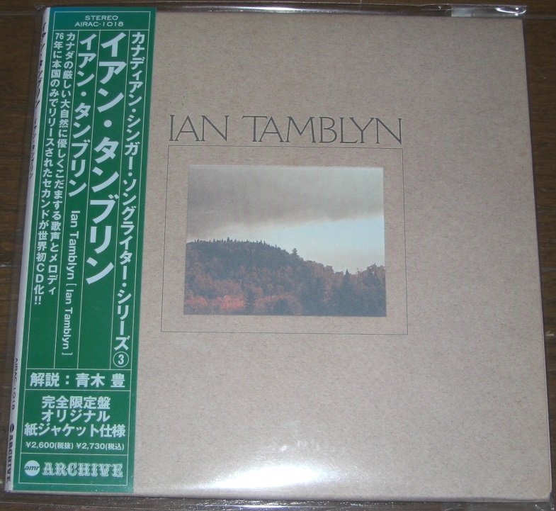 国内盤 帯付 CD アルバム イアン・タンブリン Ian Tamblyn 完全限定盤 オリジナル 紙ジャケット カナディアンシンガーソングライター