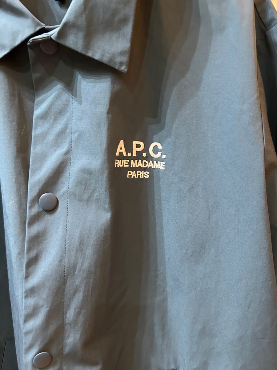 A P C ブルーナイロンコーチジャケット ビッグシルエット|Yahoo A P C ブルーナイロンコーチジャケット ビッグシルエット|Yahoo