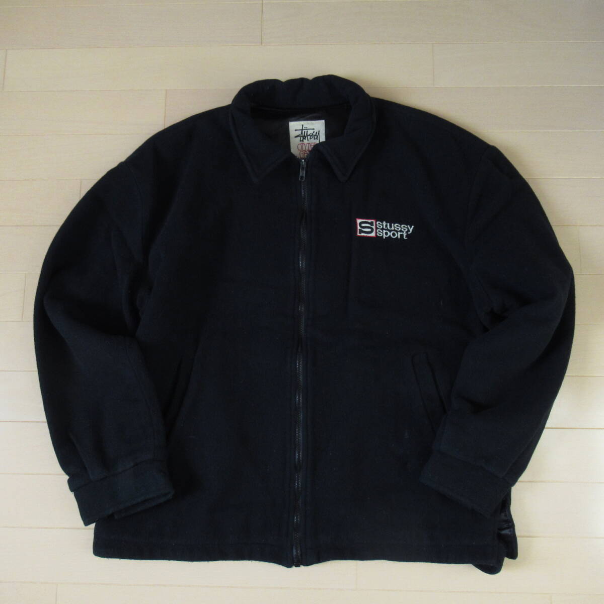 即決送込 希少モデル 90s USA製 STUSSY メルトンジャケット 即決送込 希少モデル 90s USA製 STUSSY メルトンジャケット