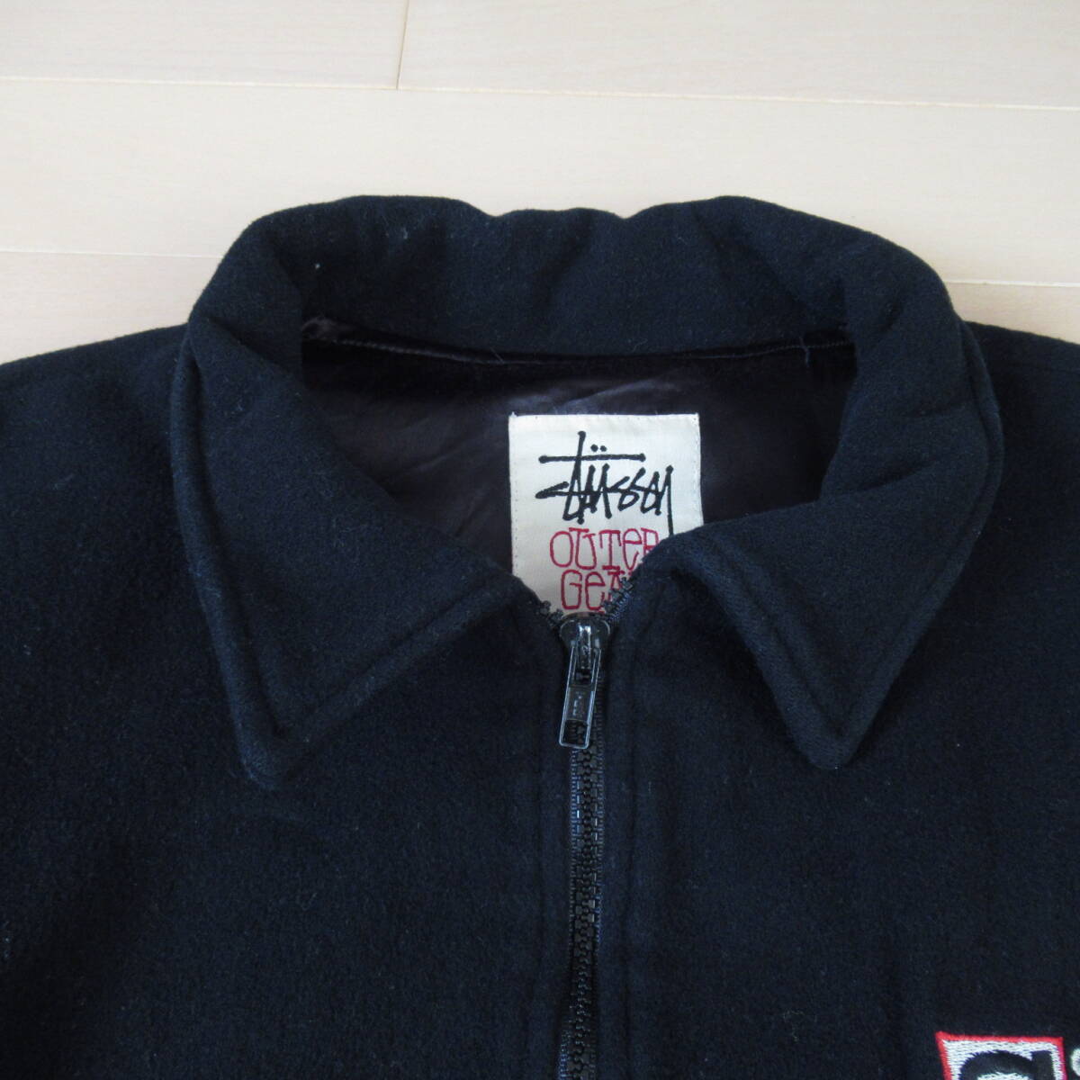 即決送込 希少モデル 90s USA製 STUSSY メルトンジャケット 即決送込 希少モデル 90s USA製 STUSSY メルトンジャケット