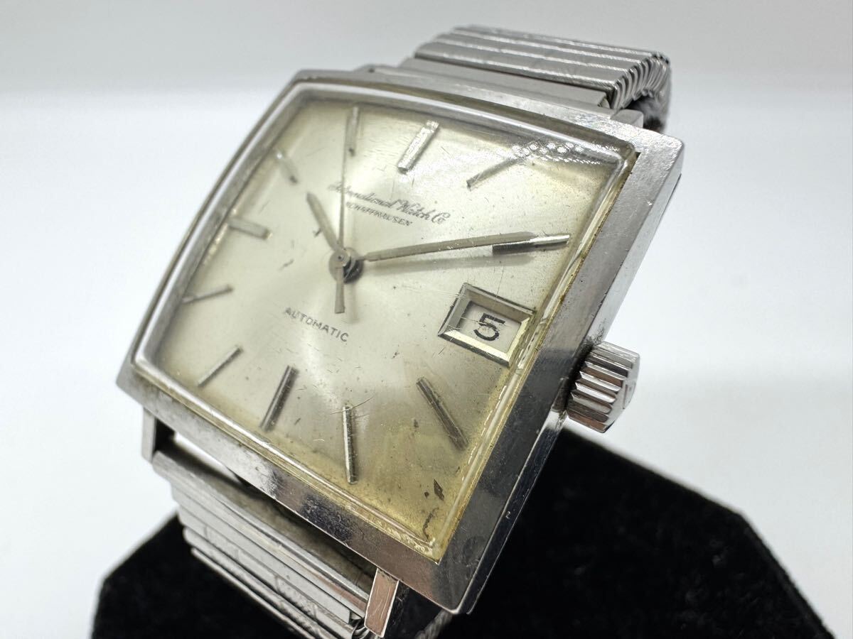 1円 IWC AT/自動巻 シルバー文字盤 デイト シャフハウゼン スイス製 メンズ腕時計 TNN -010 0071500