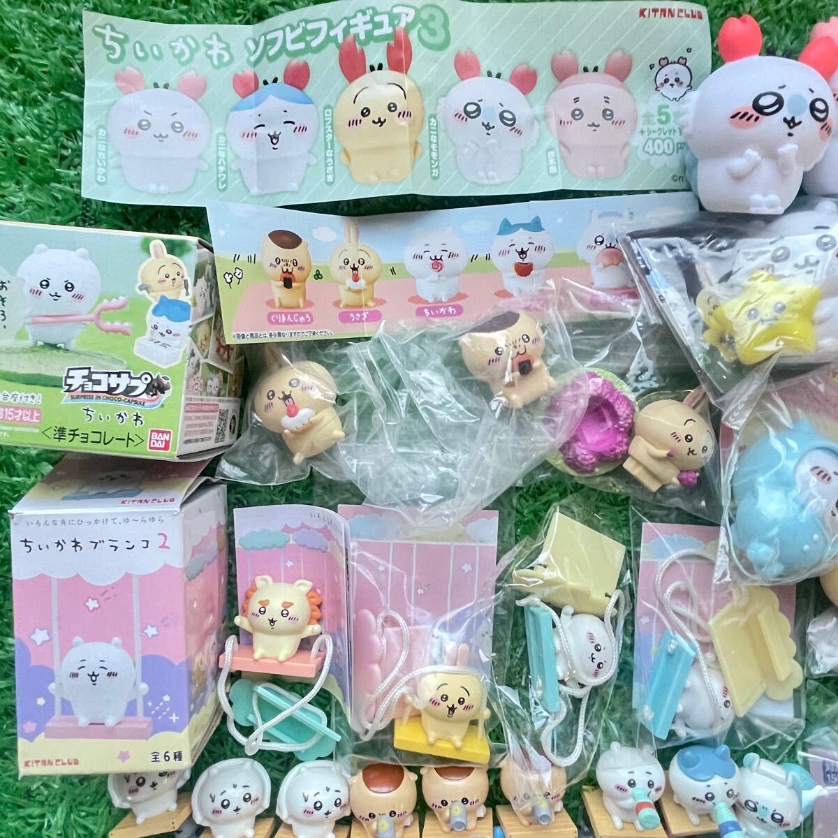 超大量！ ちいかわ ハチワレ うさぎ モモンガ 他 ソフビ チョコサプ 