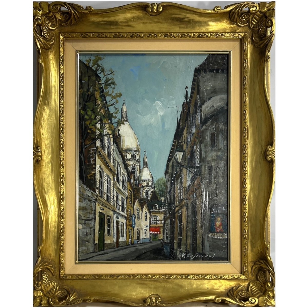 肉筆油彩画【パリの風景画】直筆サインあり (8『真作 油彩画 肉筆油彩画【パリの風景画】直筆サインあり (8『真作 油彩画