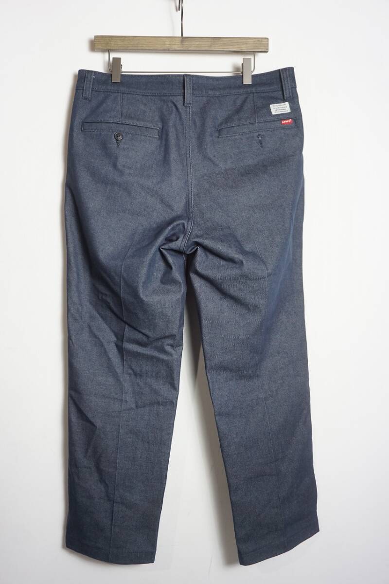 正規 Levisリーバイス STA-PREST XX CHINO ストレート チノ ストレッチ スタプレ スタプレスト パンツ 39662-0018 紺 W32L32 本物 1228O★1_画像2