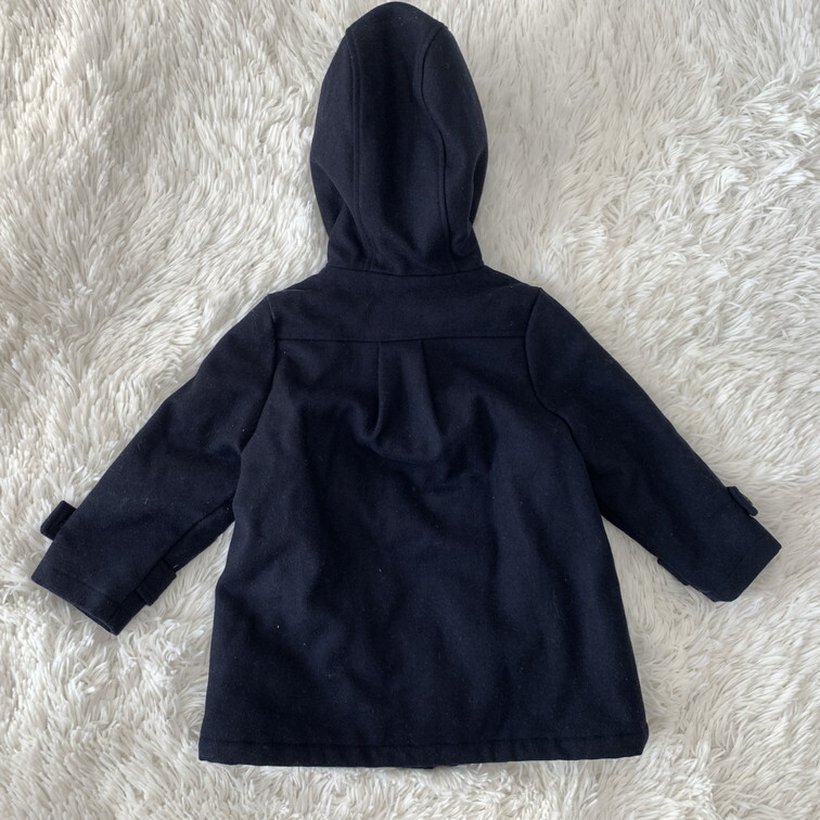 L1A001 子ども服 アウター 男の子 80 サイズ PETIT BATEAU プチバトー ネイビー 紺 ピーコート