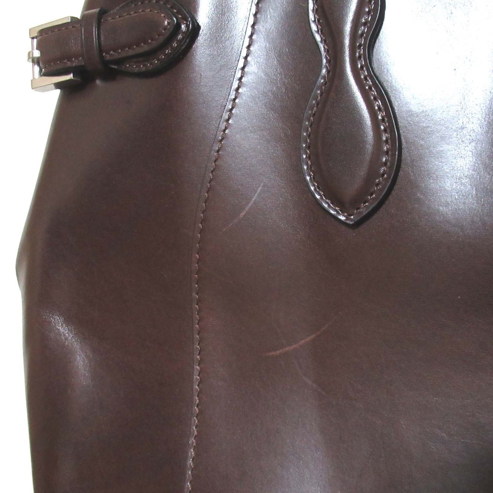  beautiful goods WILDSWANS wild Swanz DRUCKERdo Rucker wing lishub ride ru leather tote bag Brown 