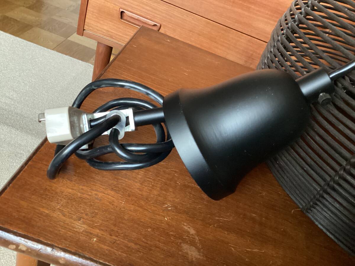 ラタン◎ペンダントランプ◎ダブルシェード LED球付屬 點(diǎn)燈確認(rèn)済み ●milino