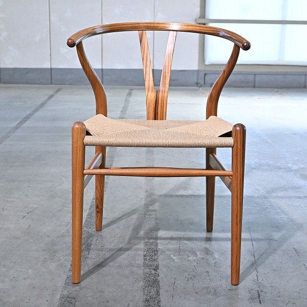 名作 北欧デンマーク製 Carl Hansen&Son 15万「CH24/Yチェア」チーク無垢材 ハンス・J・ウェグナー ペーパーコード カールハンセン＆サン