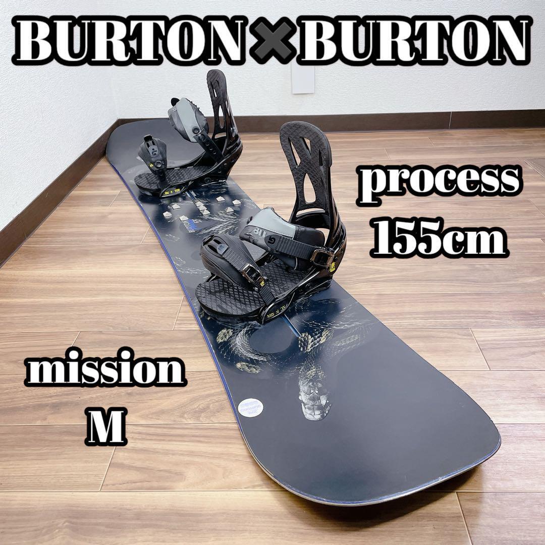 BURTON× BURTON MISSION プロセス 155 スノボ M バートン ミッション process off AXIS 165~175 スノーボード バインディングセット set