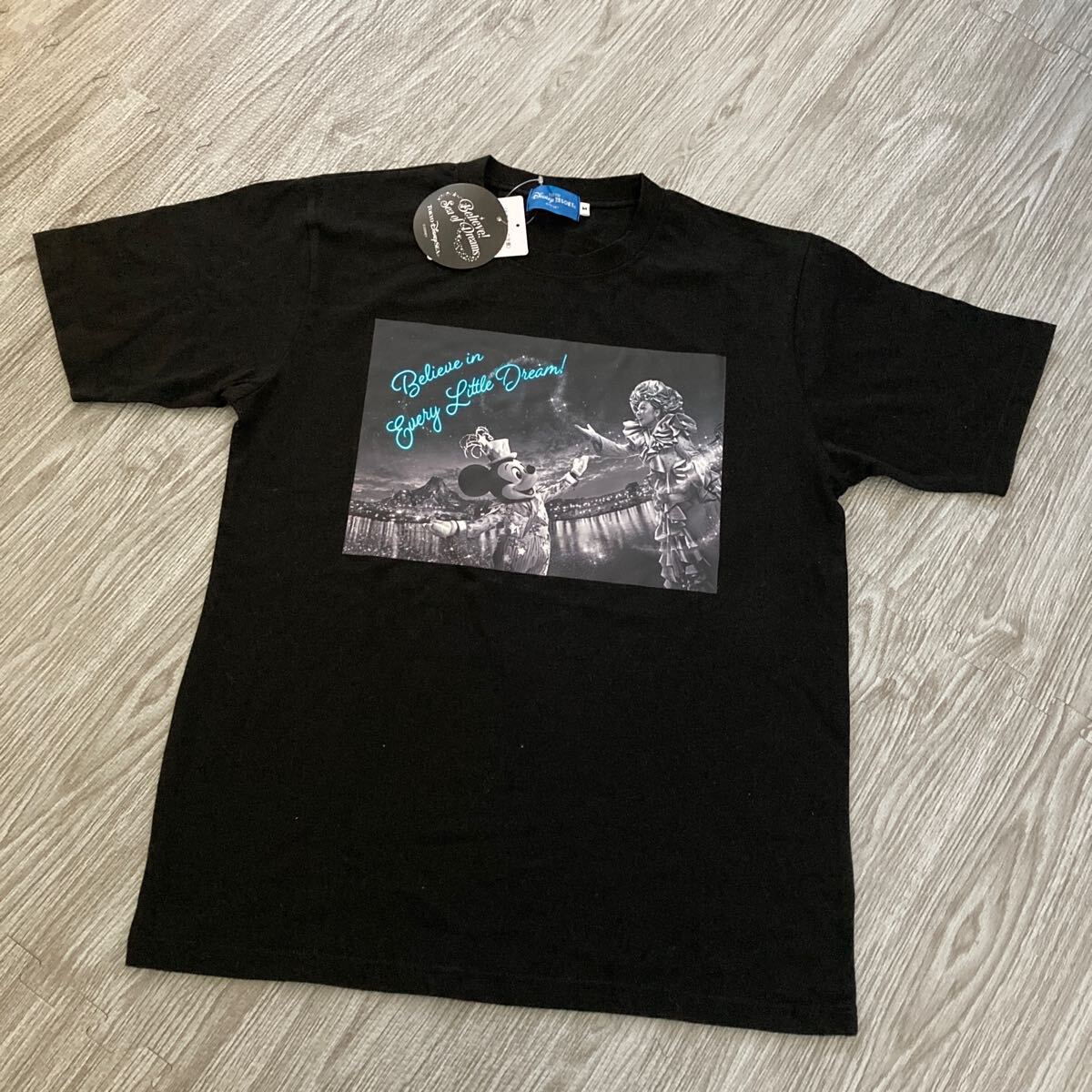 新品 ビリーブ!シーオブドリームス MISIA×ミッキー Tシャツ 男女兼用М ブラック 送料185円_画像1