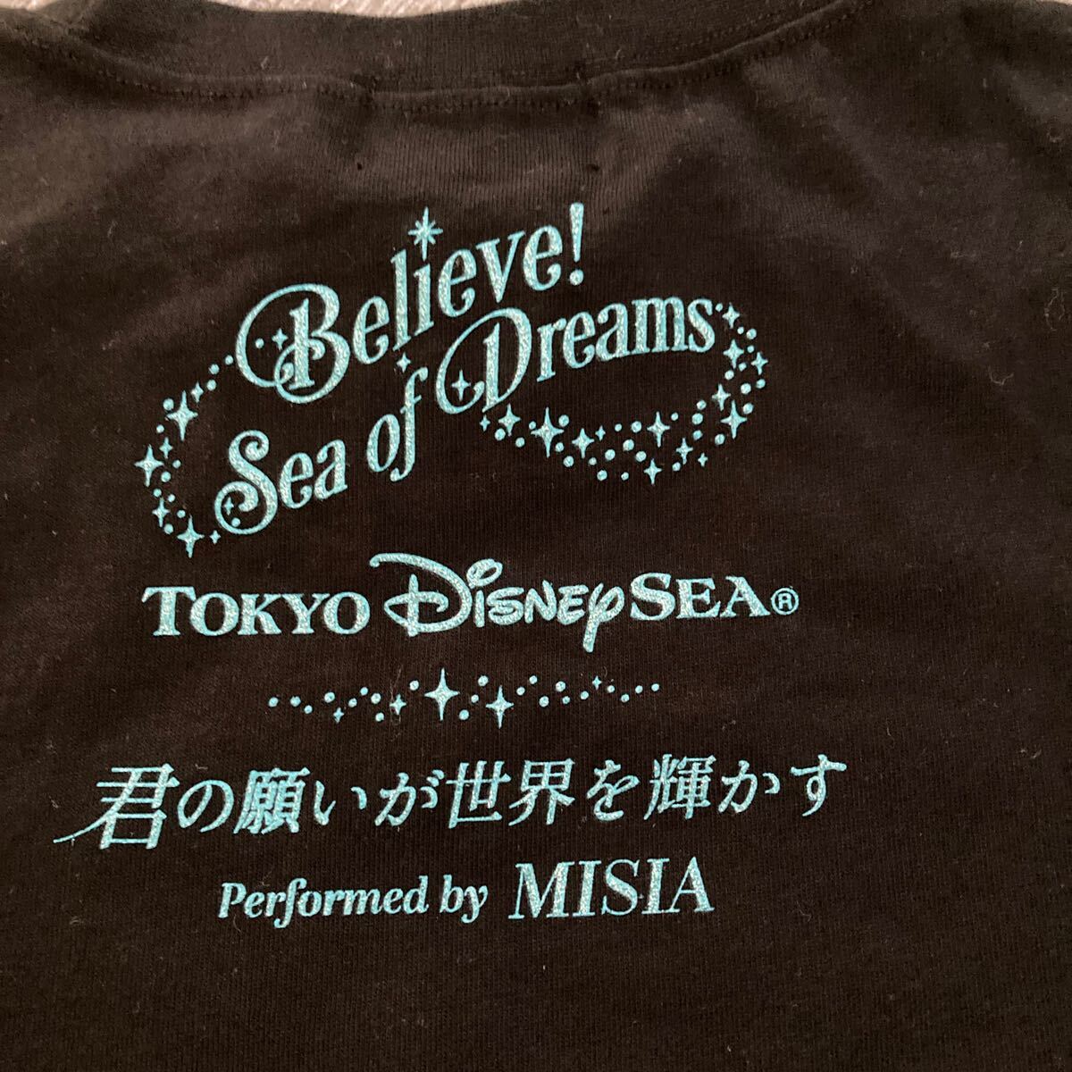新品 ビリーブ!シーオブドリームス MISIA×ミッキー Tシャツ 男女兼用М ブラック 送料185円_画像5