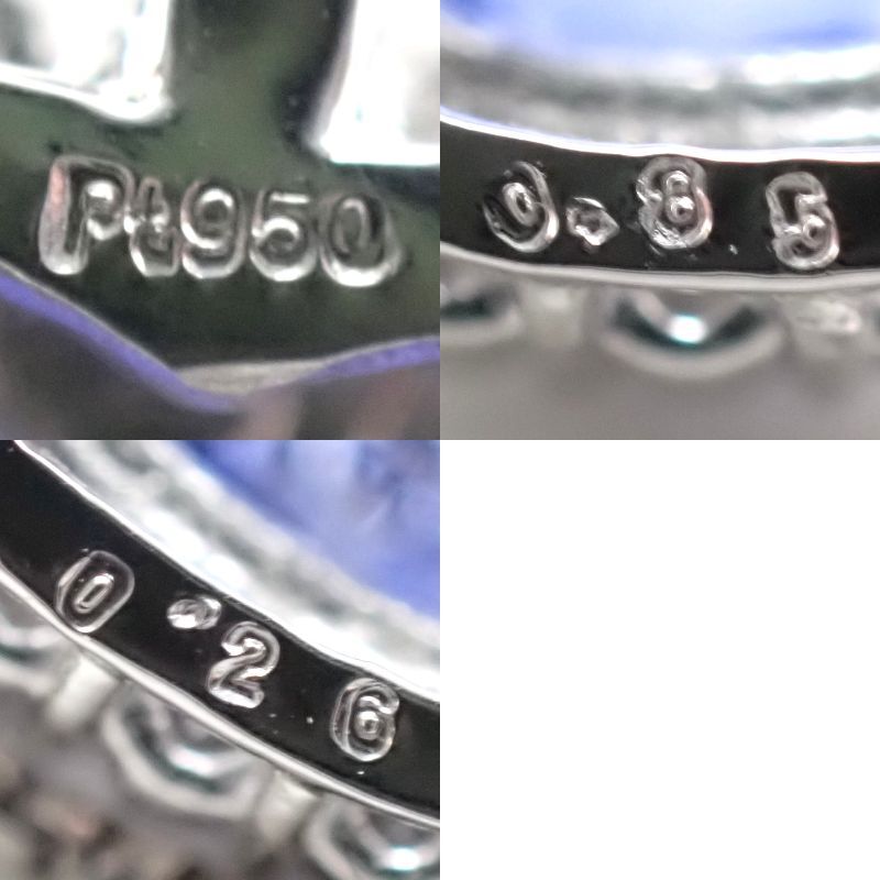 【極上ハートのコーンフラワー！】(AIGS鑑別書)極上コーンフラワーブルーサファイア0.85ct　脇ダイヤモンド計0.26ct　PT950/850