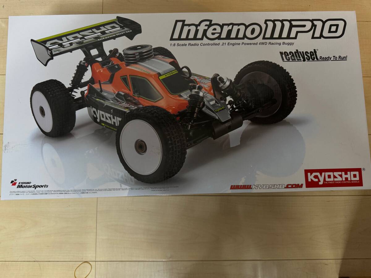 京商　1/8 21エンジン 4WDレーシングバギー レディセット インファーノ MP10 カラータイプ1 レッド [33025T1]