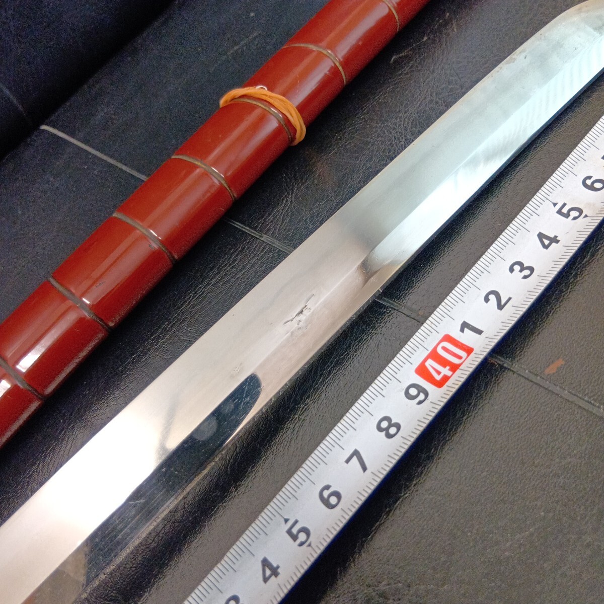 真剣　長脇差　 日本刀　登録証有　大名登録　 時代武具　拵　蔵出し品